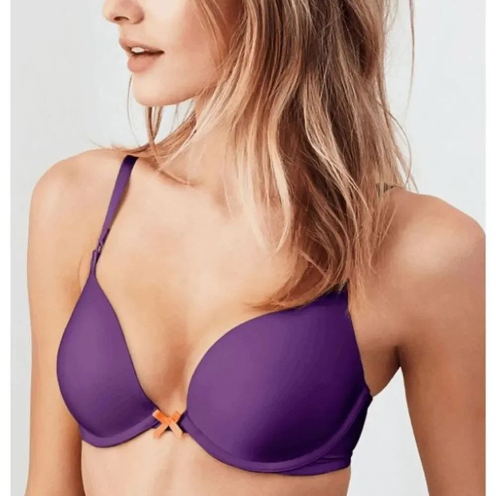 Victoria’s Secret push-up purple orange versitile strap bra size 36B